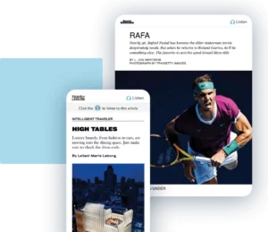Rafael Nadal playing tennis, paired with an image of a high-rise dining setup, capturing the blend of sports excellence and high-end lifestyle trends.