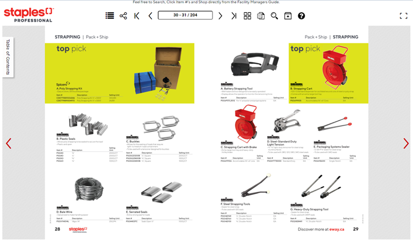 Staples catalog