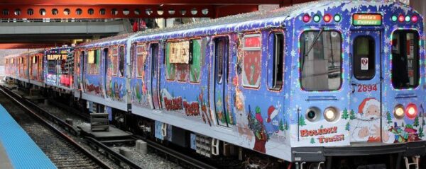 CTA Holiday Train at Chicago Stop