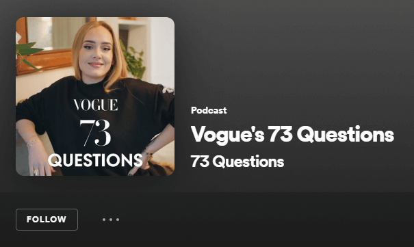 vogue's 73 questions podcast