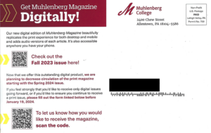 Muhlenberg Direct Mail Promo